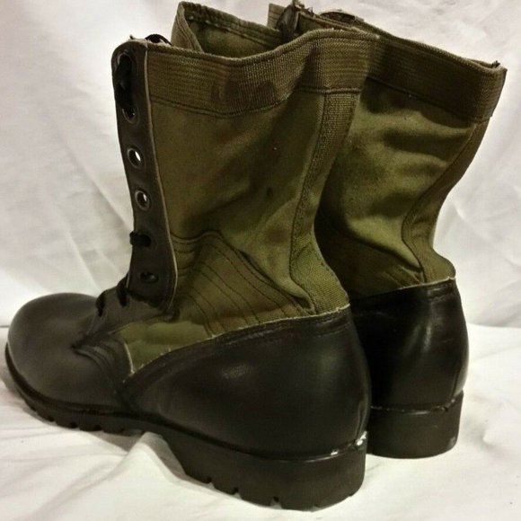GREEN VIETNAM ERA COMBAT BOOTS 13N SI524 main image 5